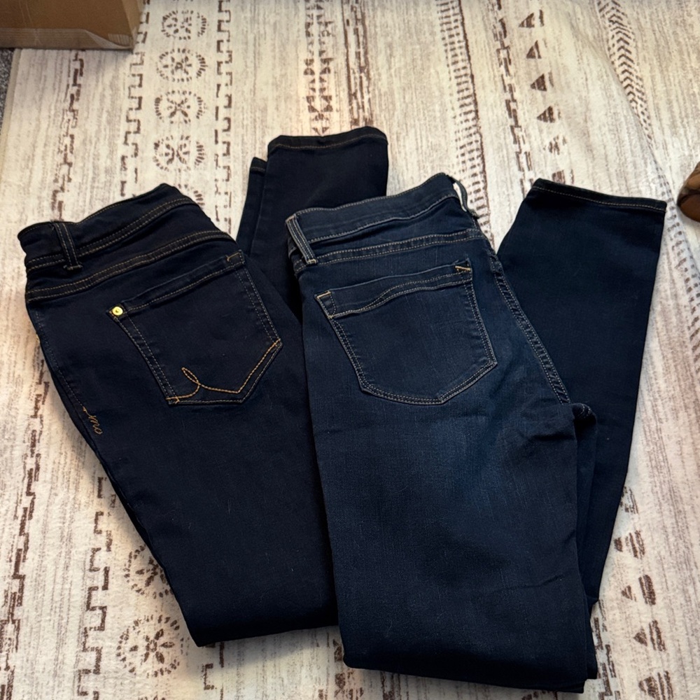 Express and Inc Blue Women's Skinny Jeans - 2 pairs